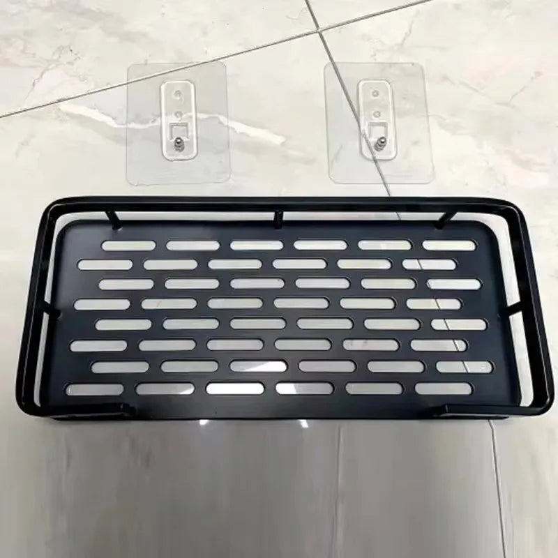 Bathroom Shelf Makeup Storage Organizer Shampoo Rack Shower Shelf Bathroom Accessories No Drill Wall Shelf