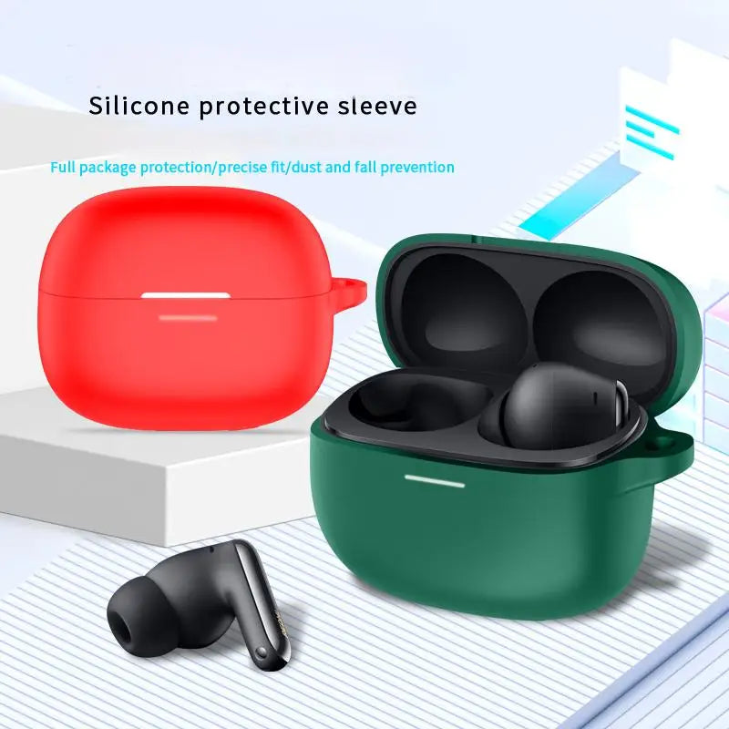NEW Silicone Protective Case For Redmi Buds 6 Pro Headset Soft Case Charging Bag Headset Case Storage Bag with Hook