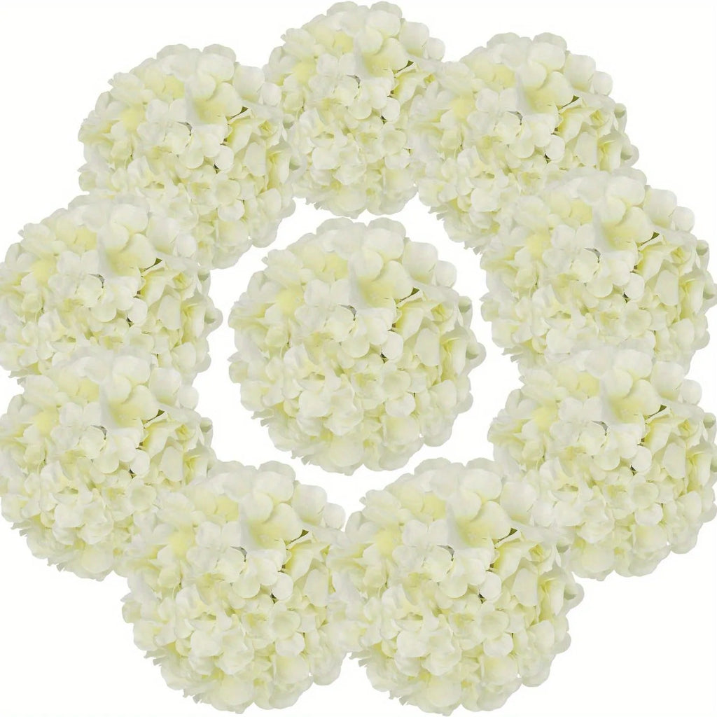 6PCS Artificial Hydrangea Flowers with Stem Fake Hydrangea Flower DIY Floral Wedding Centerpieces Home Party Table Decoration