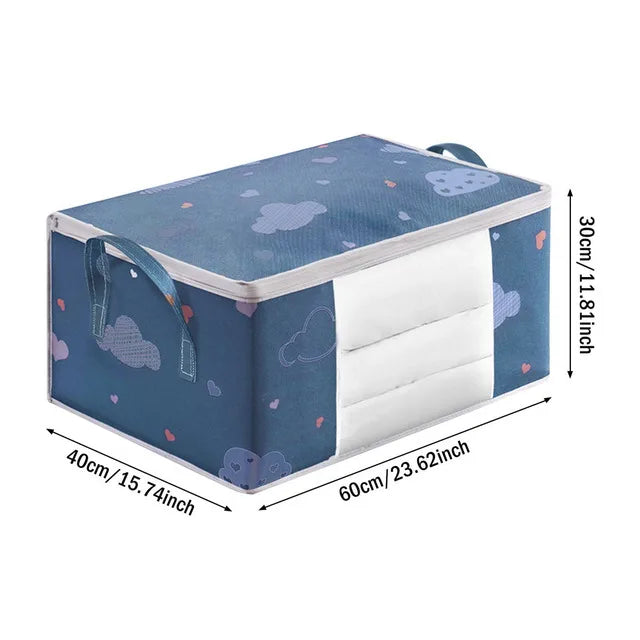 4/2/1PCS Big Capacity Quilt Clothes Duvet Blanket Storage Bag Organizer Sorting Bags Dustproof Closet Under-Bed Moisture Proof