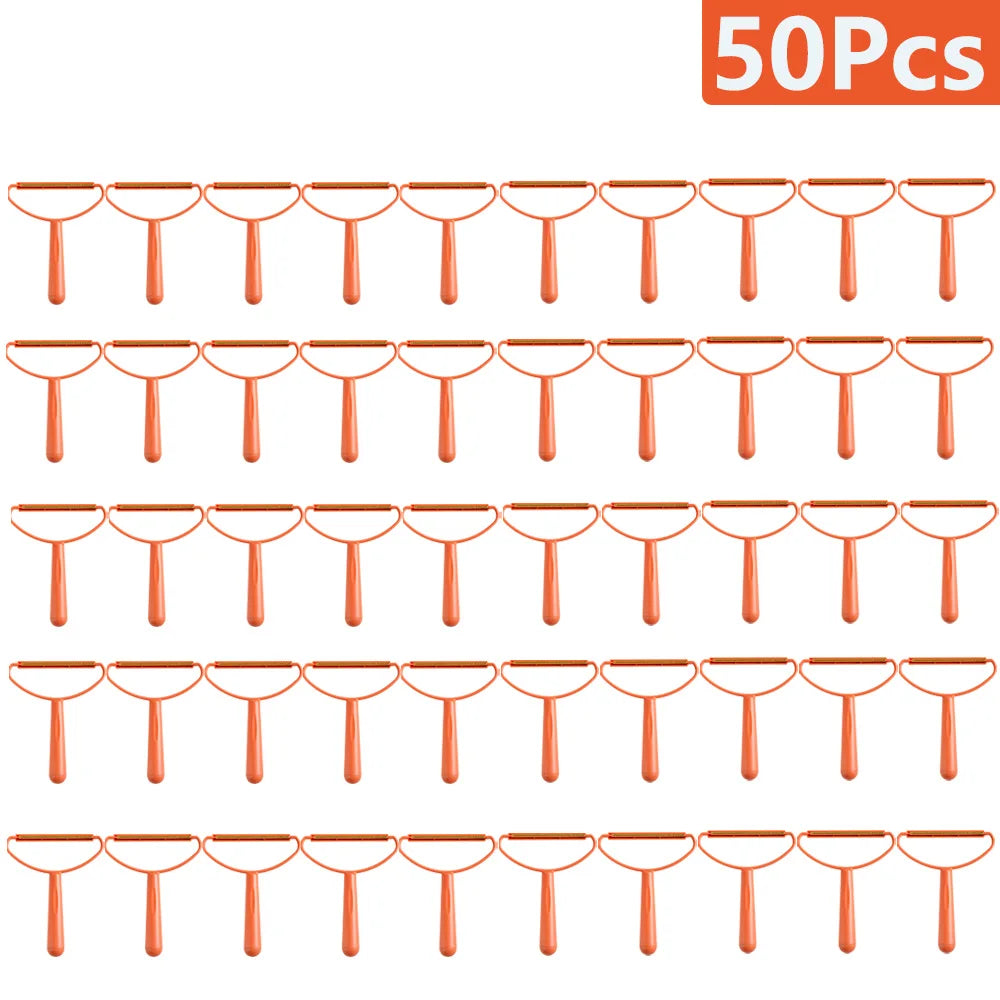 1-50Pcs Clothes Hair Scraper Pet Manual Lint Removal Coat Clothes Double Sided Hair Removal Shaver Brush Tool for Carpet Wool