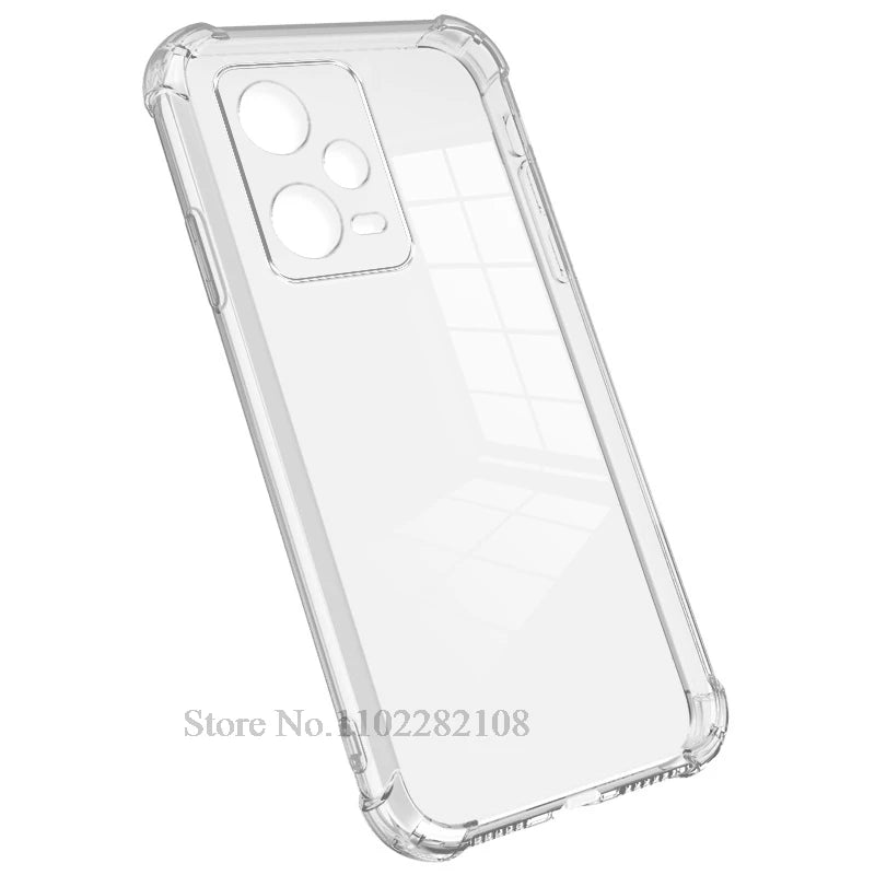 Clear Cover For Xiaomi Redmi Note 10 11 12 4G 10s 11s 12s 12 Pro A1 A2 Plus 10 2022 10C 12C 13 13C 5G Transparent Silicone Case