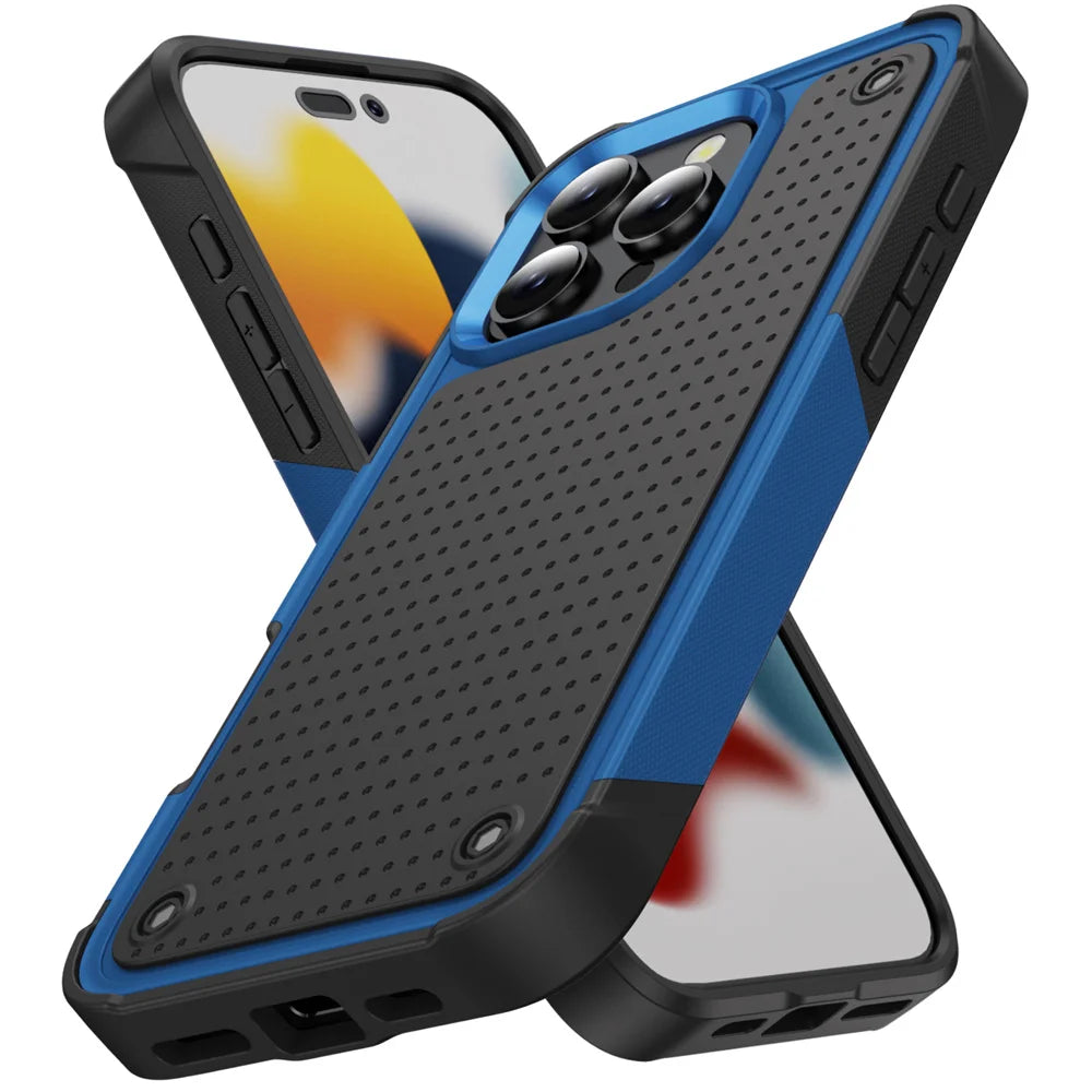 Military Grade Armor Phone Case For iPhone 16 15 14 Plus 13 12 11 Pro Max X XR XS Max 7 8 Plus SE 2022 Shockproof Cover Bumper