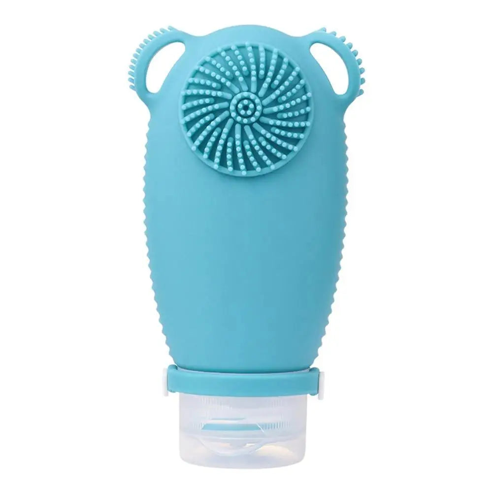 100ml Silicone Refillable Bottles Shower and Bath Brush Travel Portable Shampoo Cosmetic Lotion Refillable travel bottle