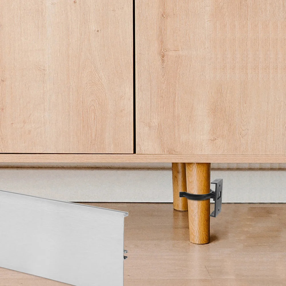 12 Sets Kitchen Cabinet Toe Kicks Furniture Leg Plinth Clips Buckle Skirting Board Trims Bracket