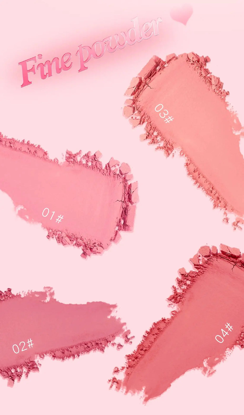 4 color Monochrome blush Matte Natural Cheek Color Brightening Face Waterproof Facial Contouring Makeup Blush Powder Soft Makeup