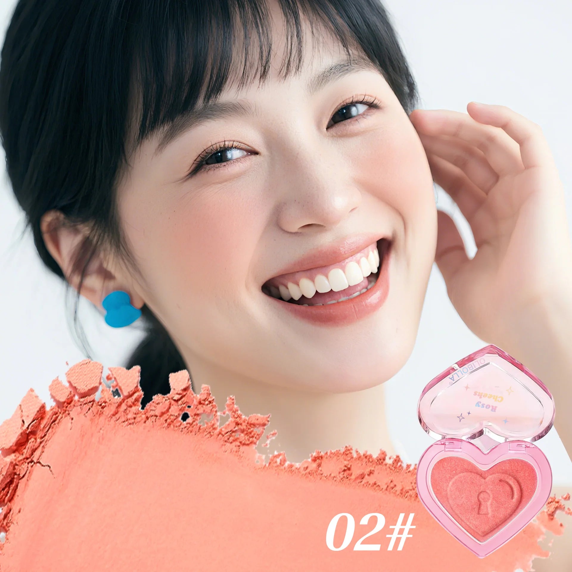 4 color Monochrome blush Matte Natural Cheek Color Brightening Face Waterproof Facial Contouring Makeup Blush Powder Soft Makeup