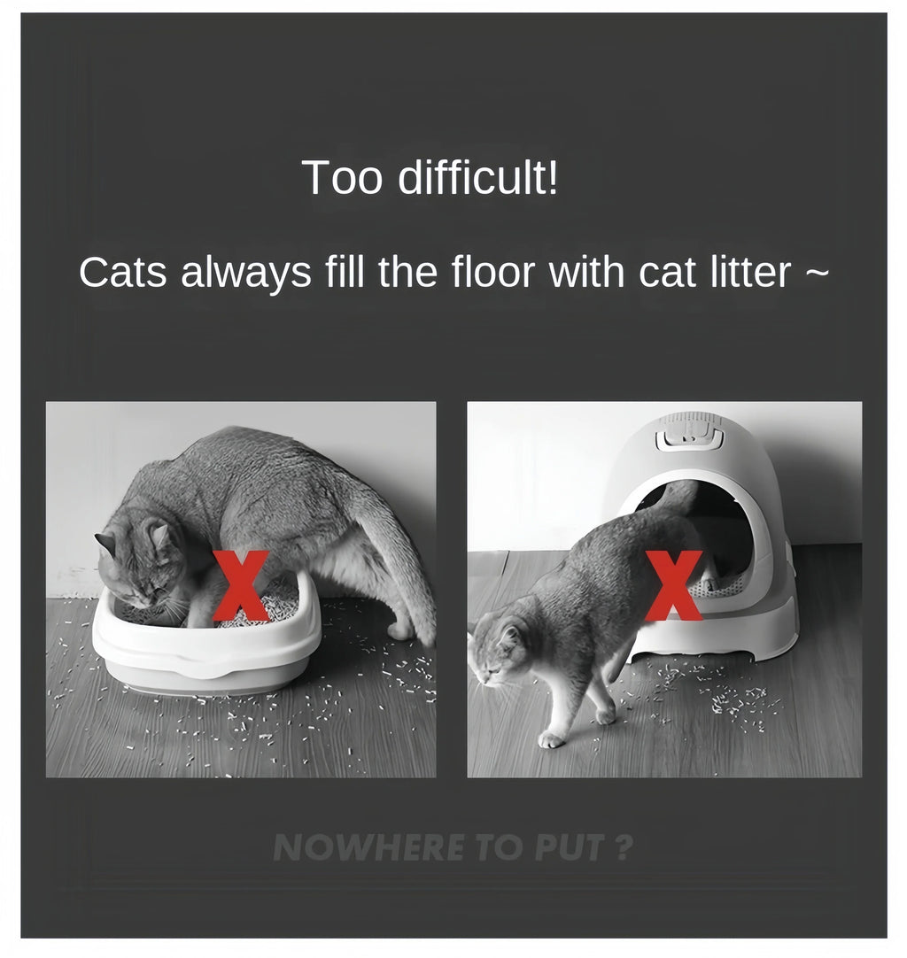 Cat Litter Mat Waterproof Double Layer Pet Litter Box Mat Pet Toilet Cat Mat Nonslip Sand Cat Washable Mat Pet Clean