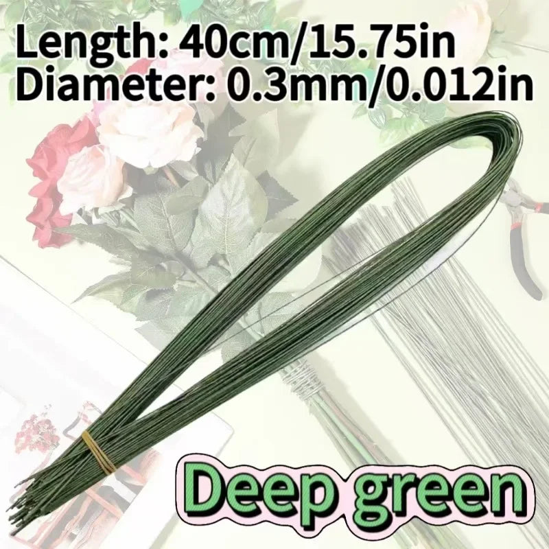 Artificial Flower Stem Plastic Stem Hydrangea Rose Flower Head Stick Rod for DIYWedding Decor Craft Accessory Flower Stem