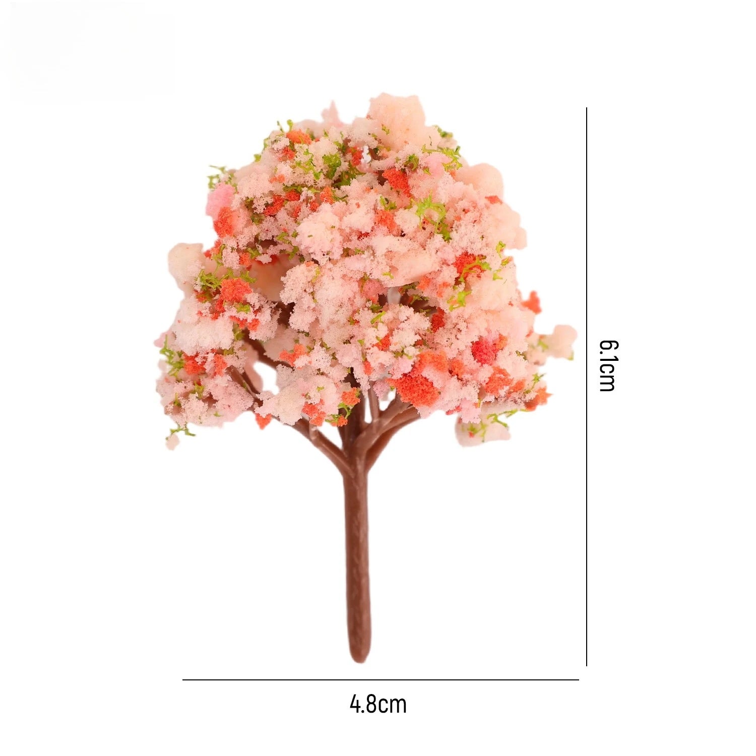 DIY Miniature Artificial Landscape Trees Micro Flower Tree Figurines Artificial Scenery Tree Moss Bonsai Ornament Tabletop Decor