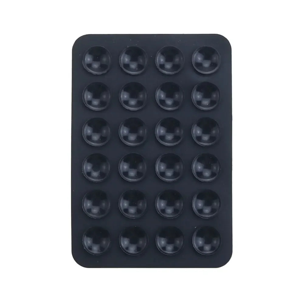 Multifunctional Silicone Suction Pad Phone Fixture Suction Cup Backed Adhesive Rubber Sucker Pad Fixed Pad 24Square Suction Cups