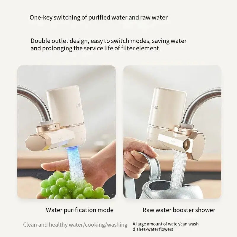 XiaoZhi Water Purifier Removes Scale and Residual Chlorine for Household Use, Filter Scale, Desktop Prefilter for Household Use.