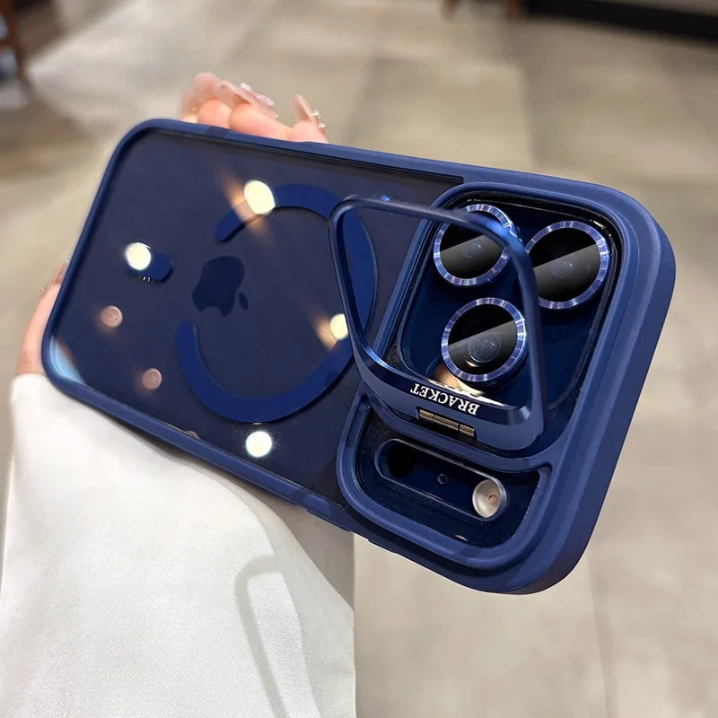 For iPhone Air 17 ProMax Wrist Strap Lanyard Camera Bracket Magsafe Case for iPhone 17 15 16 12 11 13 14 Pro Max Plus Cover