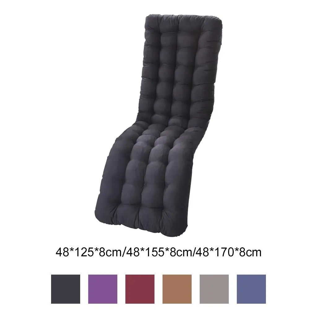 Polyester Recliner Cushion Thickened Mat Sunlounger Cushion Outdoor Indoor