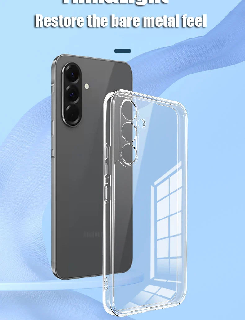 Clear Phone Case For Samsung Galaxy A16 A06 A26 A36 A56 A07 A17 Silicone Soft Cover For Samsung A05S A15 A25 A35 A55 A34 A54 A14