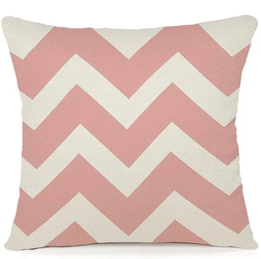 Pink Throw Pillows Cover Decoration Outdoor Linen Cushion Covers Decorative for Bedroom, Sofa, Chair, Bed, Garden