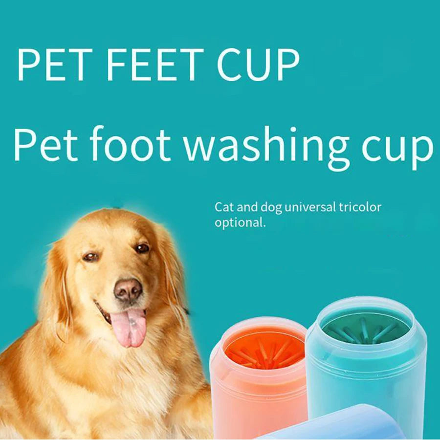 1 pet foot wash cup easily solves the problem of cleaning dogs' feet