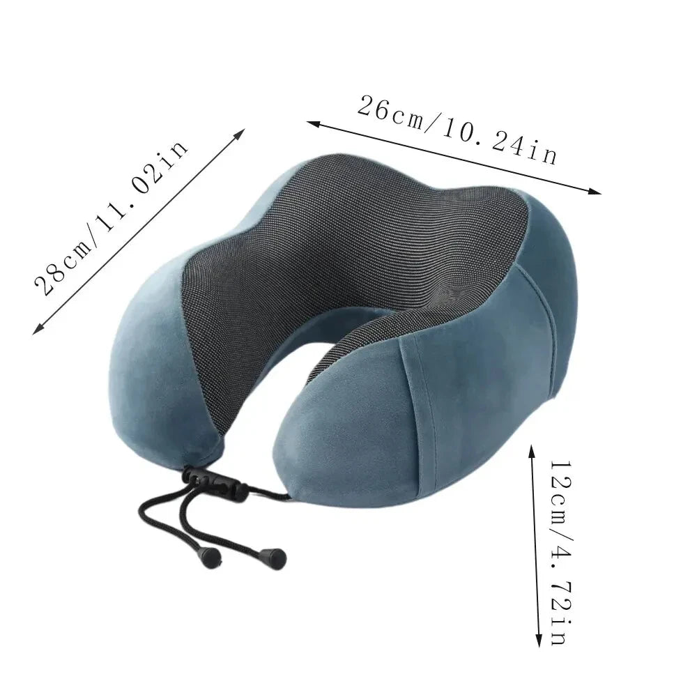 Soft Travel Pillow U Shaped Travel Healthcare Memory Foam Neck Cervical Airplane Pillow Neck Cushion