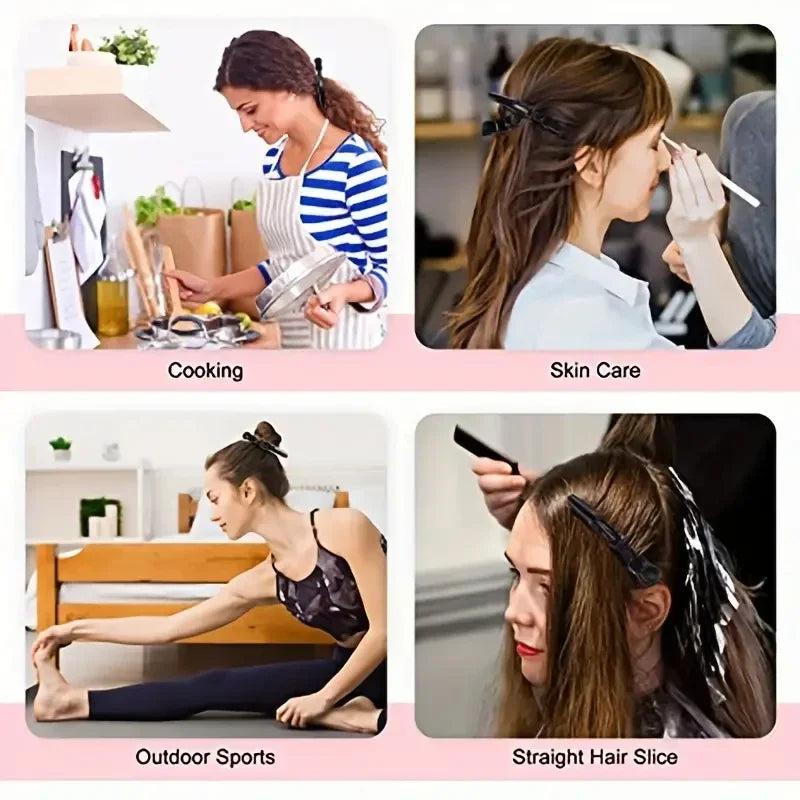 5-30pcs Alligator Hair Clip Plastic Nonslip Hairpin Black Pink Durable Hair Clamp Hairdressing Styling Accessories for Woman Man