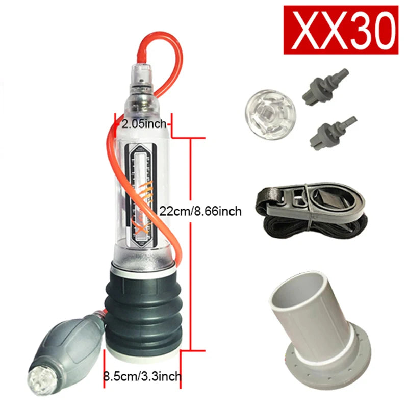 Male Vacuum Pump For Men Hydrotherapy Penis Pump Penis Enlarger Penis Enlargement Pump Cock Extender Dick Trainer Glans Sex Toys