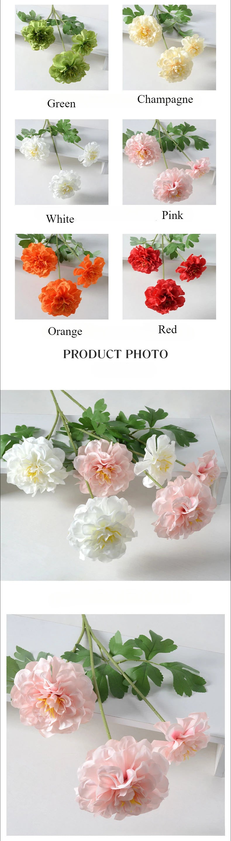 77CM Artificial Flower Geranium Silk Flower Wedding Decoration Decoration Decoration Photography Props Fake Flowers