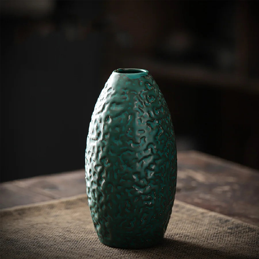 Vintage Vase Hydroponic Green Plant Simulation Flower Desktop Utensils Living Room Office Decoration Ornaments