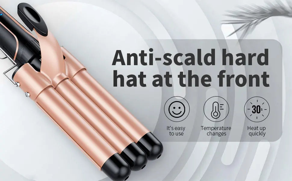 5 in 1 Hair Curlers Set with Curling Brush, 0.35”-1.25” Hair Curler Wand for Hairstyle and Heat Resistant Gloves and Hair Clip