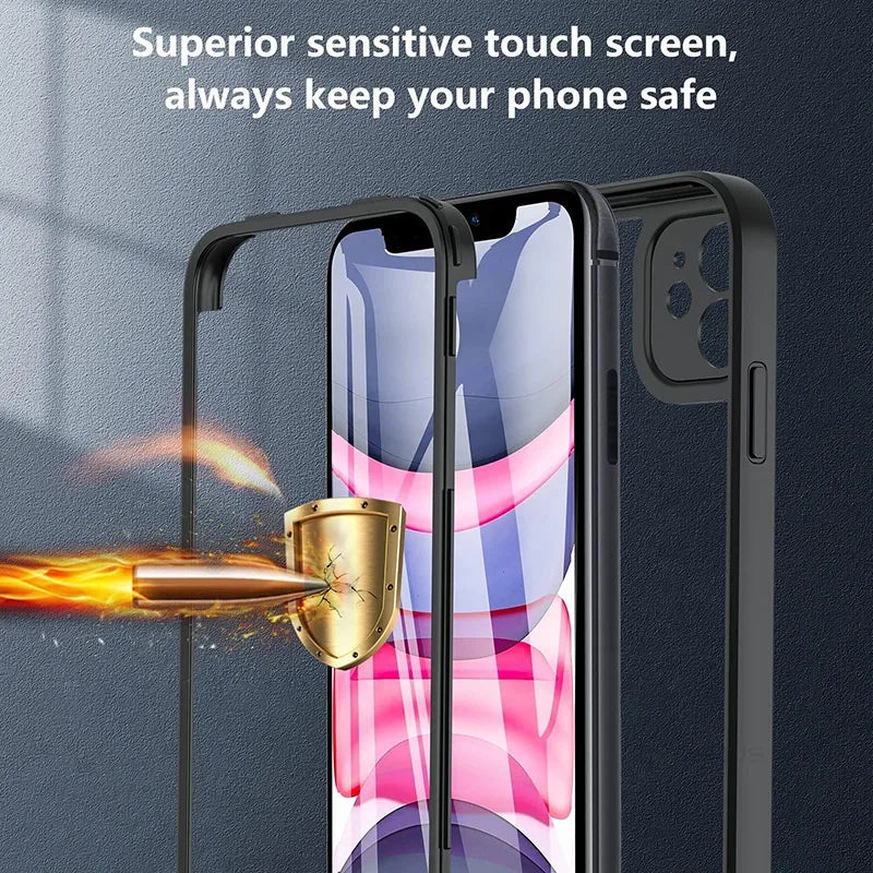 360 Full Body Protection Case For iPhone 15 14 13 12 11 Pro Max Front Screen Shockproof Cover iPhone X XR SE 2020 case
