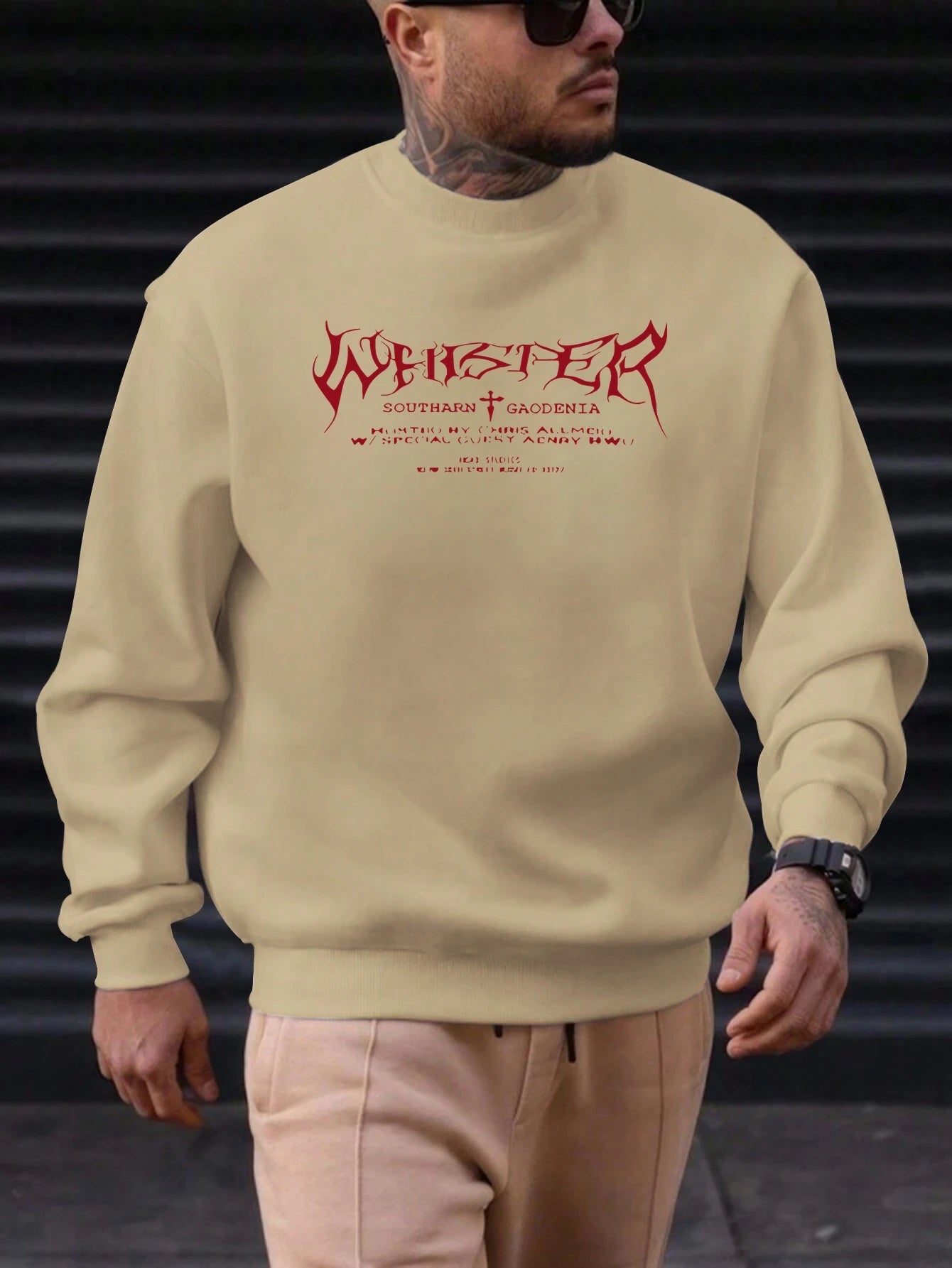 Men's Southarn Pattern Print Hoodie round Neck Casual Comfortable High Quality Fashion Autumn Daily Wear Street Style