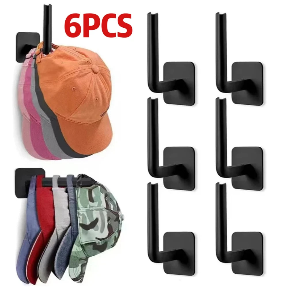 2/4PCS No punching Strong paste hook Shelf Hat rack Adhesive hook