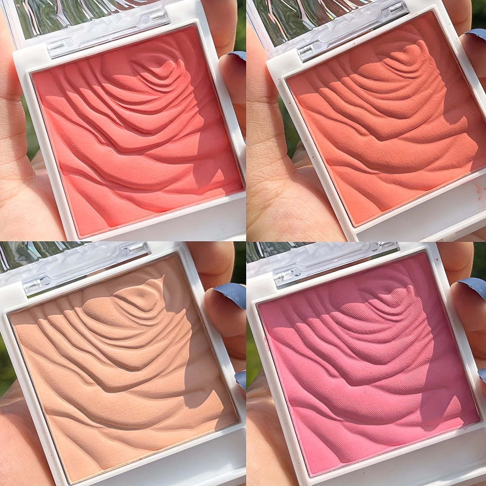 Monochrome Blush Eyeshadow Powder Smooth Texture High Pigmented Long-lasting And Smudge-proof Rouge Natural Radiant Makeup