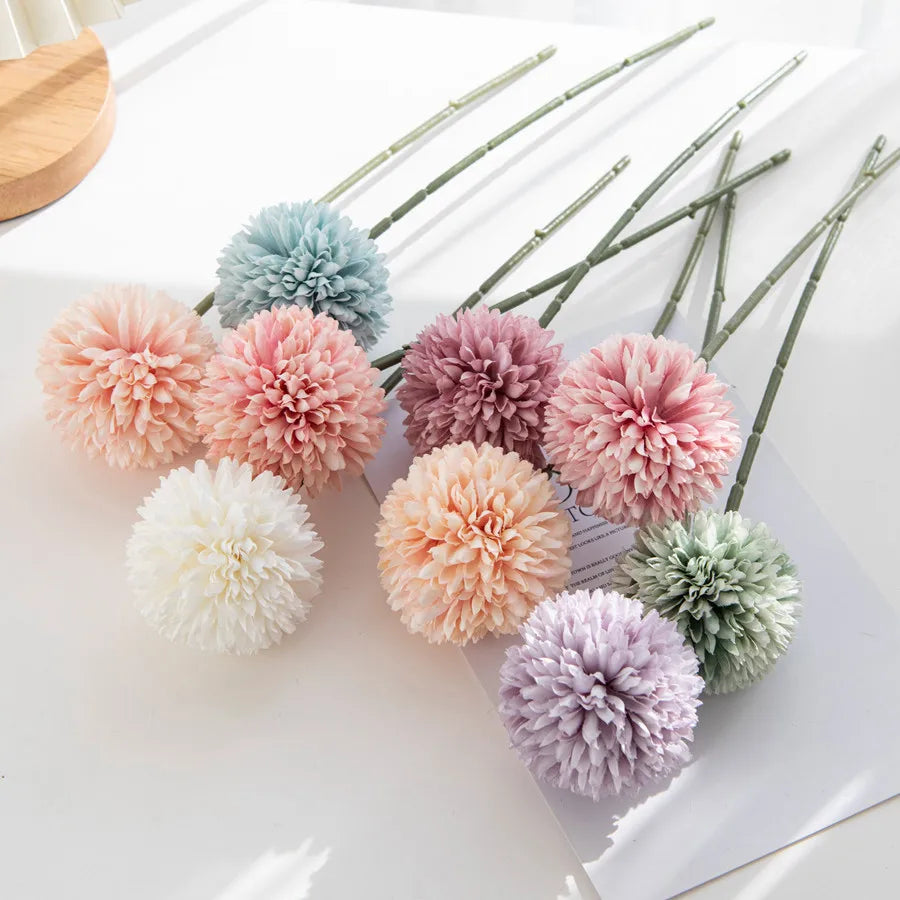 1/2Pcs Silk Artificial Flowers Hydrangea Chrysanthemum Home Decor Outdoor Garden Wall Wedding Bridal Bouquets Festival DIY Gifts