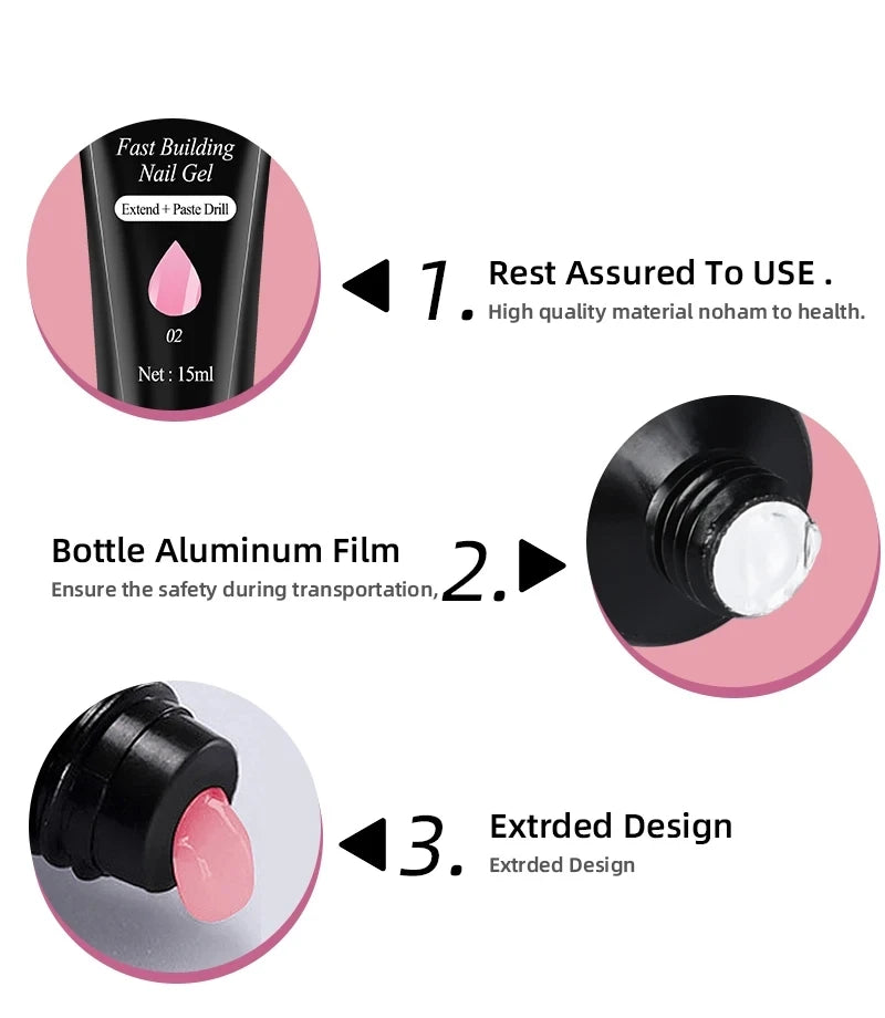 Gel Nail Polish Kit With UV Nail Lamp Electric Nail Drill Machine Soak OFF Gel Nail Kit Base&Top Coat Gel Polish Nail Tools Set