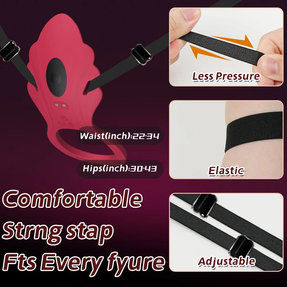 APP Control Wearable Panty Vibrator for Women Vibrating Penis Ring Clitoral Stimulator Female Sex Toy for Men Sexual Pleasure