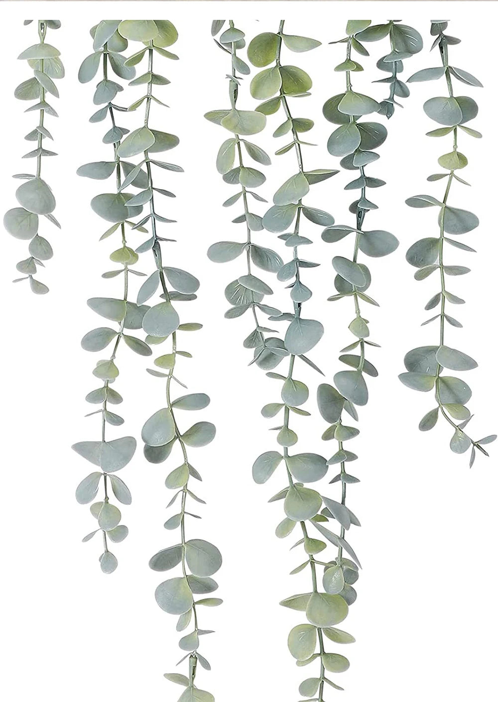 1pc Artificial Hanging Plant Eucalyptus Rattan Potted Green Plant Suitable Mandala Vine for Room Wall Home Shelf Interior Decor