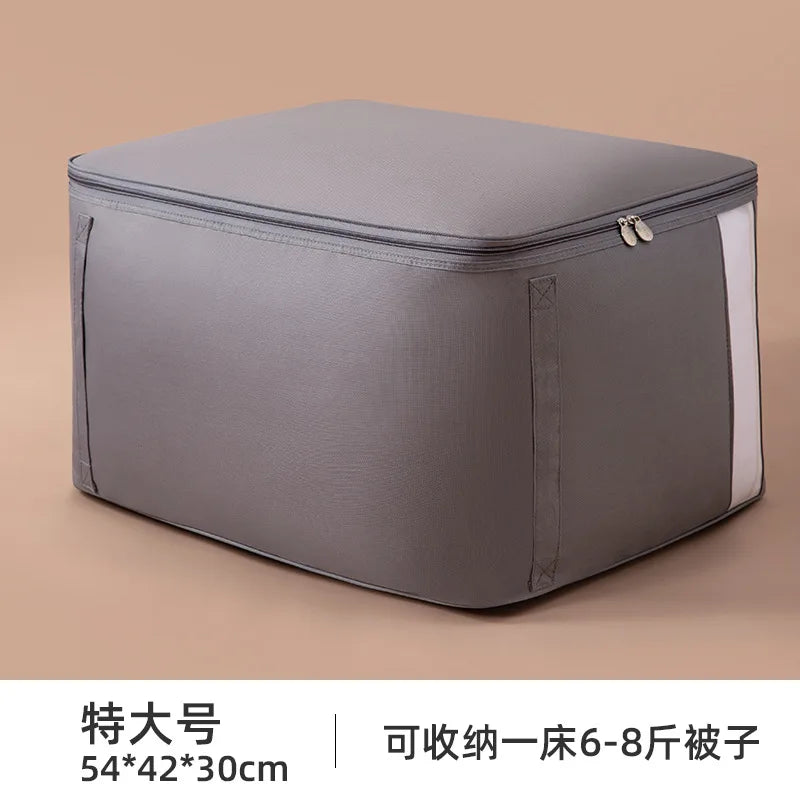 SRETNO Oxford Fabric Storage Bag Cotton Quilt Storage Bags, Clothes Storage Organizer Moving and Packing Luggage Bag Travel Bags