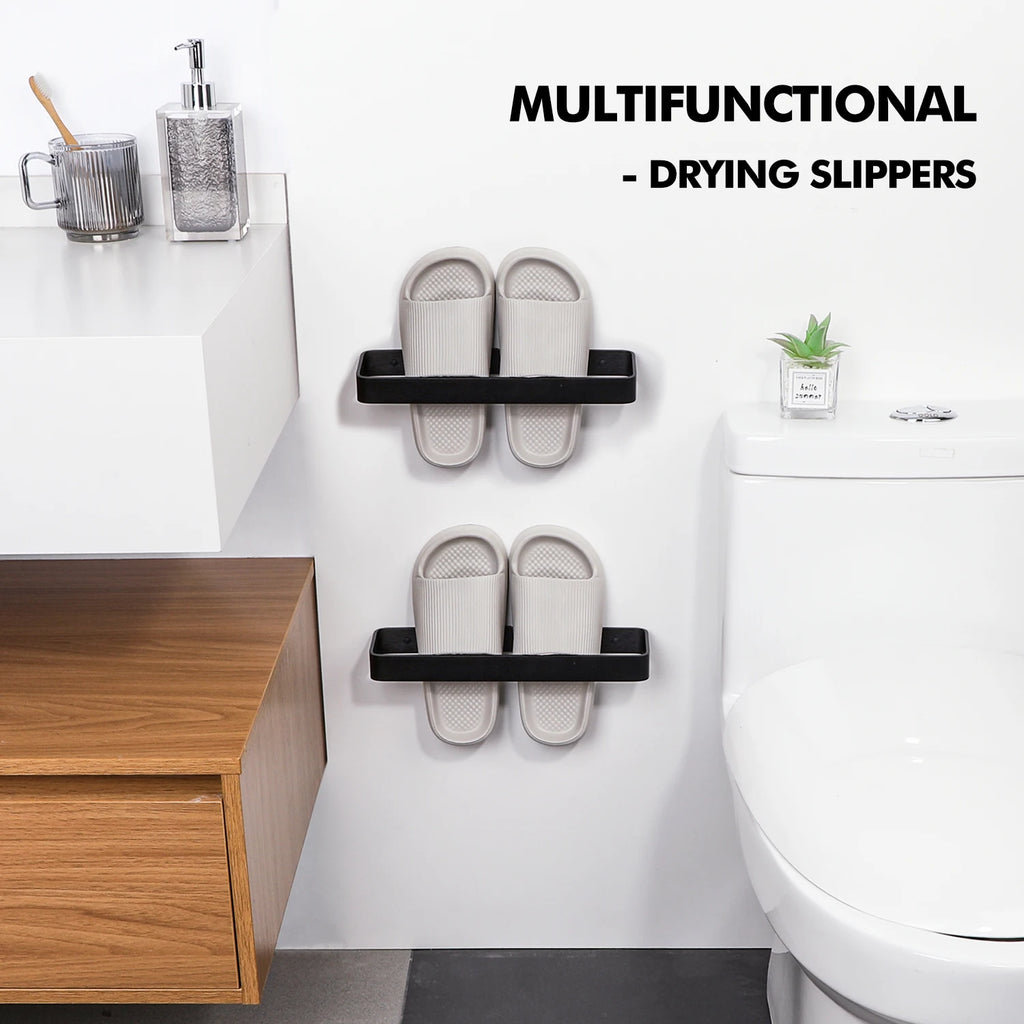 Bathroom Towel Rack Towel Holder 20/30/40CM Black Towel Bar No drill Wall Mount Stainless Steel Kitchen Cabinet Storage