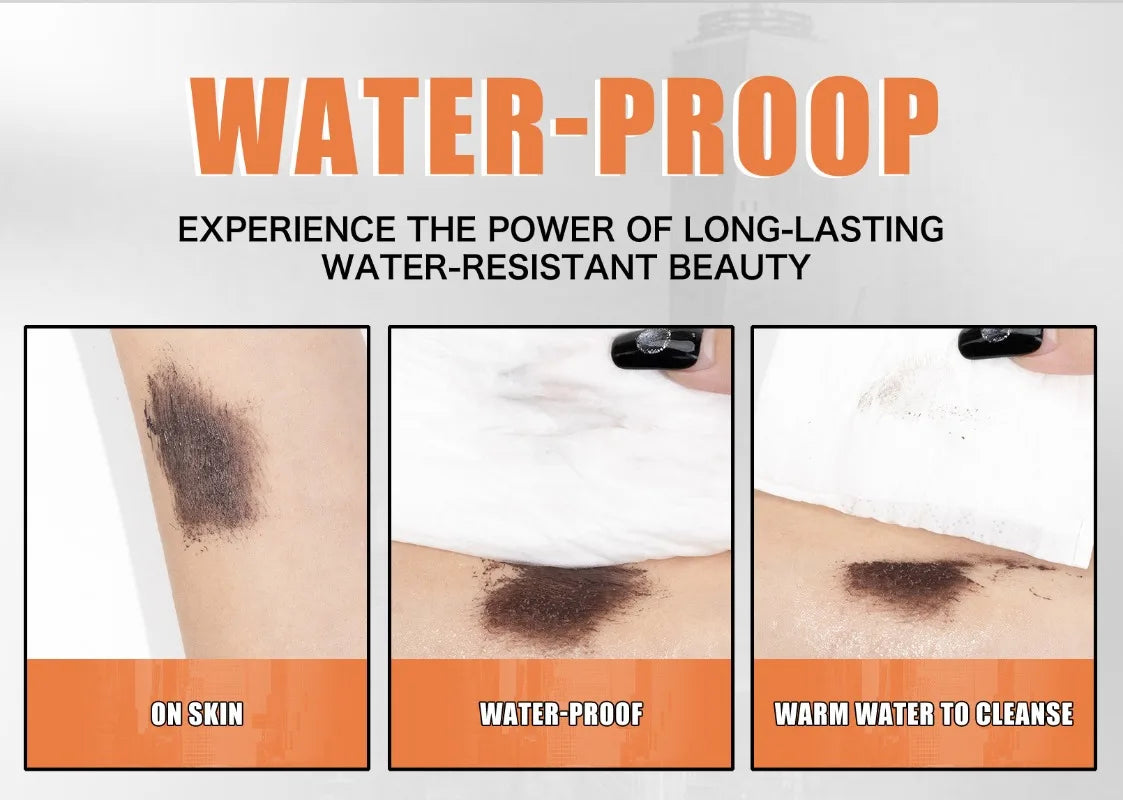 Dual-Ended Mascara - Black&Brown 2-in-1 Dual-Color Mascara Volumizing Curling Waterproof Long-Lasting Lash Cosmetic All-Day Wear