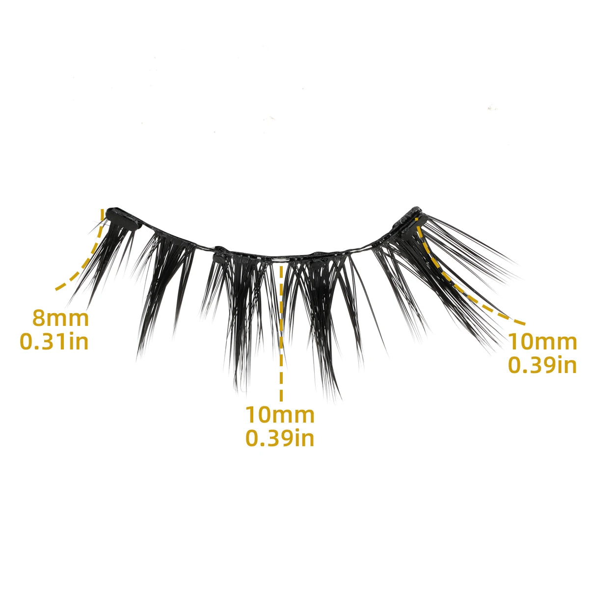 1 Pair Reusable Magnetic Eyelashes Tweezers Set Faux Mink Lashes Handmade 3D Natural False Eyelashes and Magnetic Tweezers Set