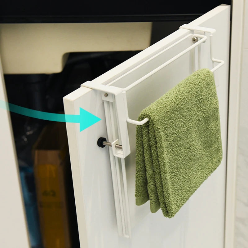 Foldable Countertop Shelf - Carbon Steel Cabinet Door Organizer with Multi-Functional Board - Space Saving Kitchen & Home Storag