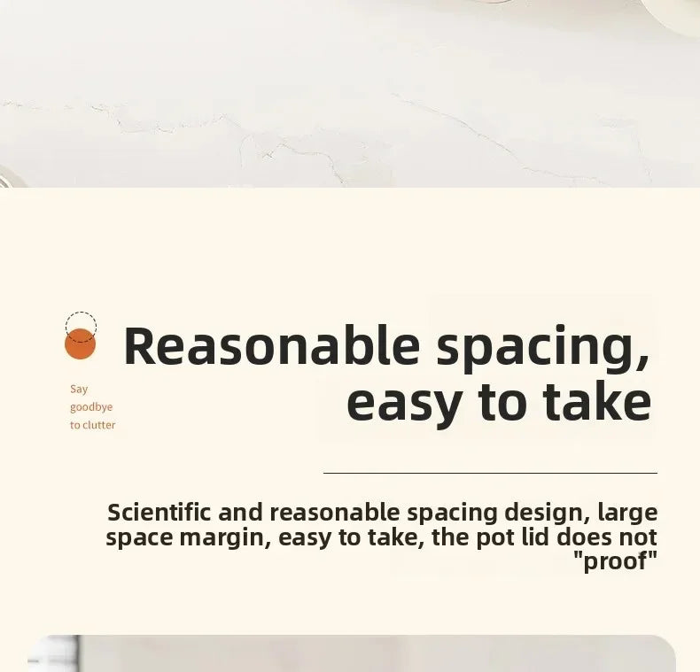 Double Layer Pot Lid Holder Kitchen Storage Rack Wall Mounted Cutting Board Stand Multi Functional Plastic Home Organization