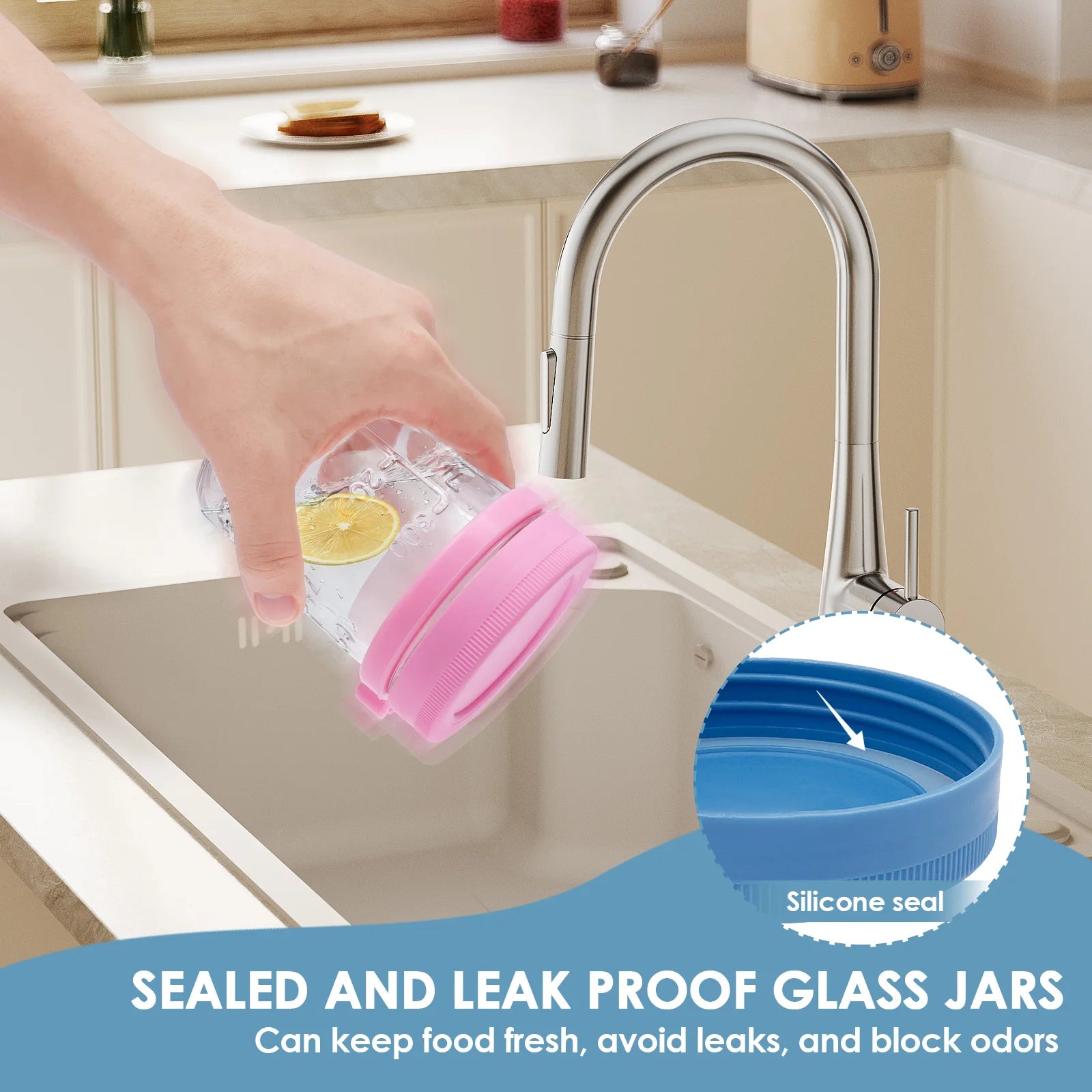 4Pcs Overnight Oats Container Clear Airtight Glass Jar with Lid and Spoon Portable Cereal Breakfast Cups Food Storage Box