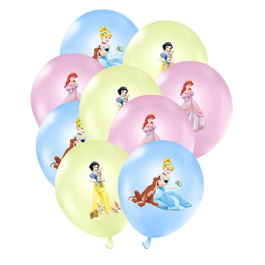 Disney Princess Birthday Party Decorations Girls Child Deco Disney Princess Birthday Plate Napkins Cups Tableware Supplies Setup