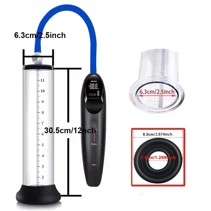 Electric Acrylic Penis Pump Vacuum Pump For Penis Male Penis Enlargement Pump  Penile Training Extender Cock Dick Pump For Men