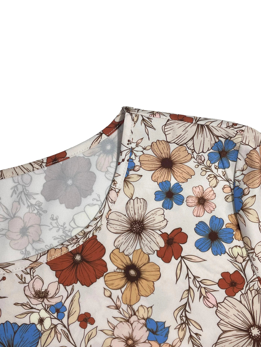 Women's Floral Print Tie Neck Flounce Sleeve Dress, Elegant Fashion Casual Dress for Daily Outdoor Wear, Women Dress for Spring