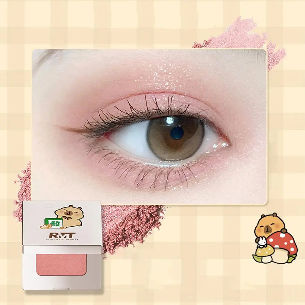 RMT Capybara Joint Single-color Eyeshadow Matte Eyeshadow Make Up Palette Metallic Shades Ideal Eyeshadow Make Up Palette