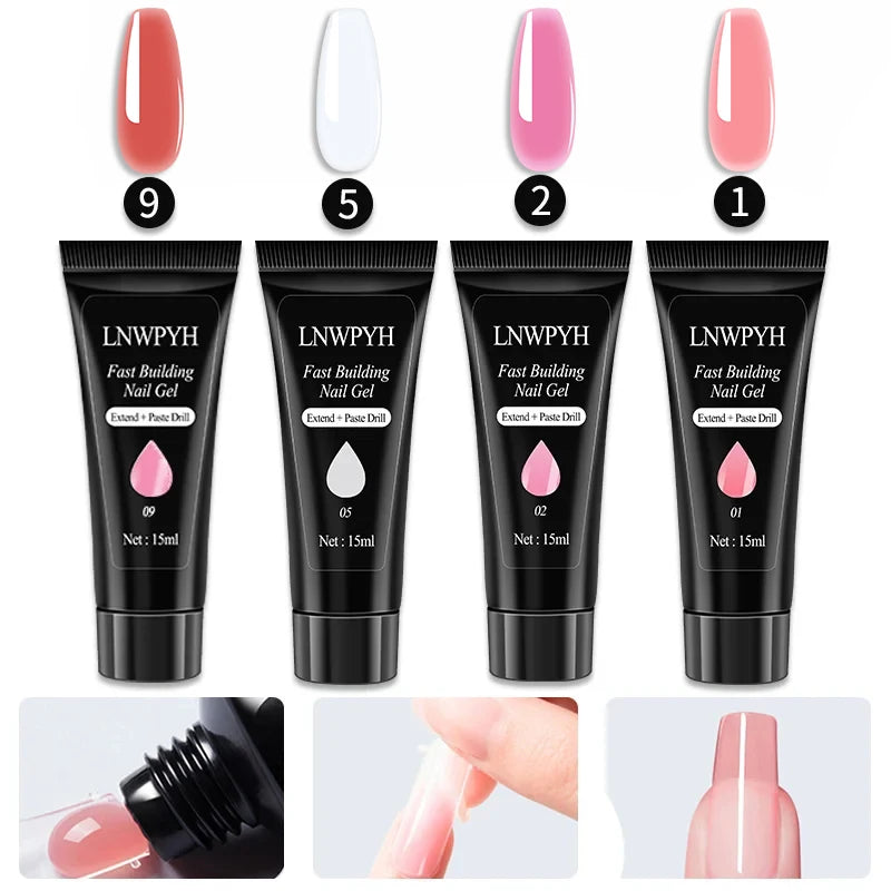 Gel Nail Polish Kit With UV Nail Lamp Electric Nail Drill Machine Soak OFF Gel Nail Kit Base&Top Coat Gel Polish Nail Tools Set