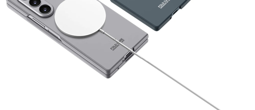Magnetic Wireless Charging Phone Case For Samsung Galaxy Z Fold 7 6 5 Ultra-thin With Glass Film Z Fold7 Fold6 Protective Cover