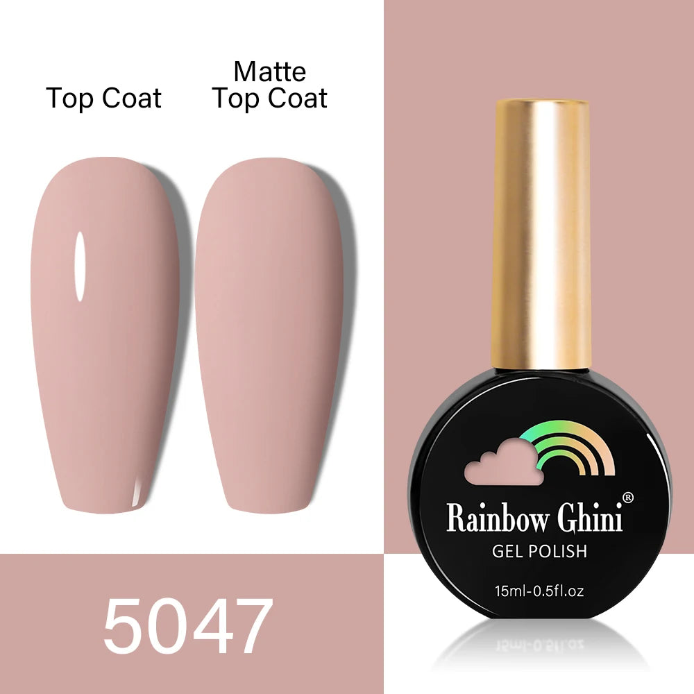 RG HEMA TPO FREE Neon Glitter Gel Nail Polish 15ml Nail Art Manicure Semi Permanent Gel Hybrid Varnishes Top Base Coat UV Nail