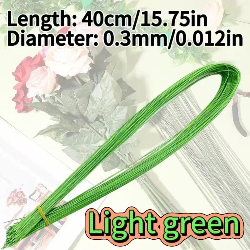 Artificial Flower Stem Plastic Stem Hydrangea Rose Flower Head Stick Rod for DIYWedding Decor Craft Accessory Flower Stem